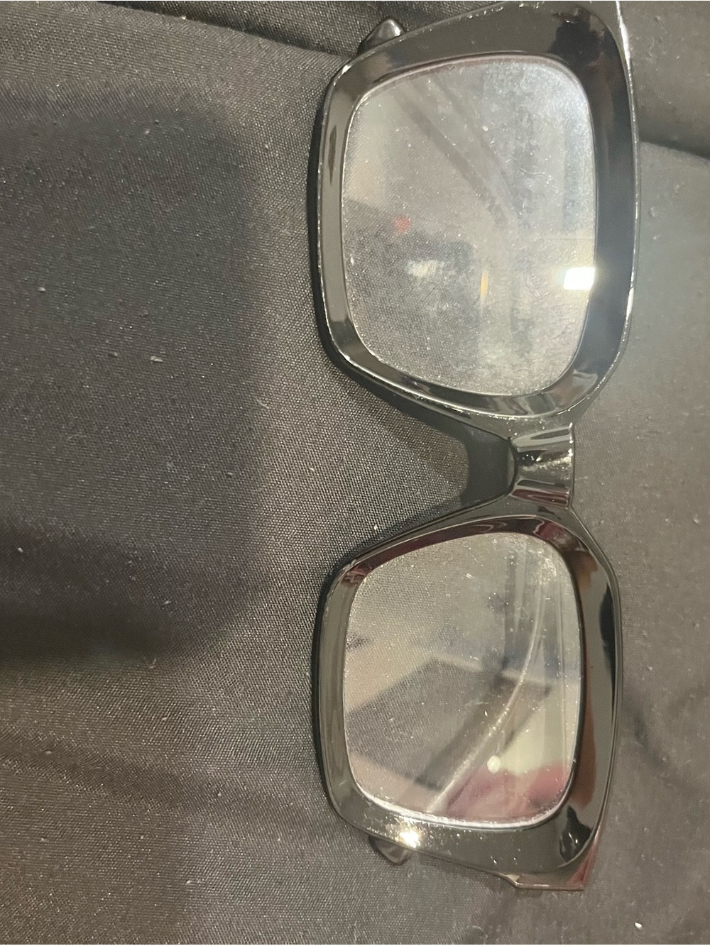 Chunky Black Square Frame Glasses